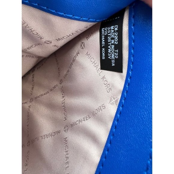 Michael Kors MK Double Zip Wristlet Wallet - Pale Ocean Multi - Picture 6 of 9